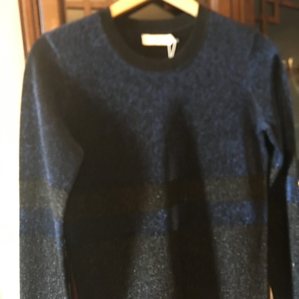 Tory Burch Sweater Dark Blue with Black Stripe NWT